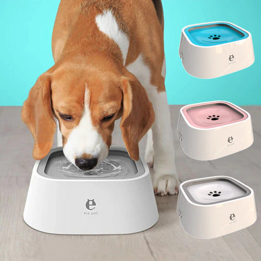 Dog Drinking Water Bowl Floating Non-Wetting Mouth, Cat Bowl without Spill, Drinking Water Dispenser Plastic Anti-Over Dog Bowl