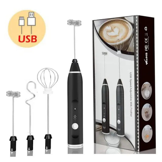 Electric Milk Frothers Handheld Wireless Blender USB Mini Coffee Mixer